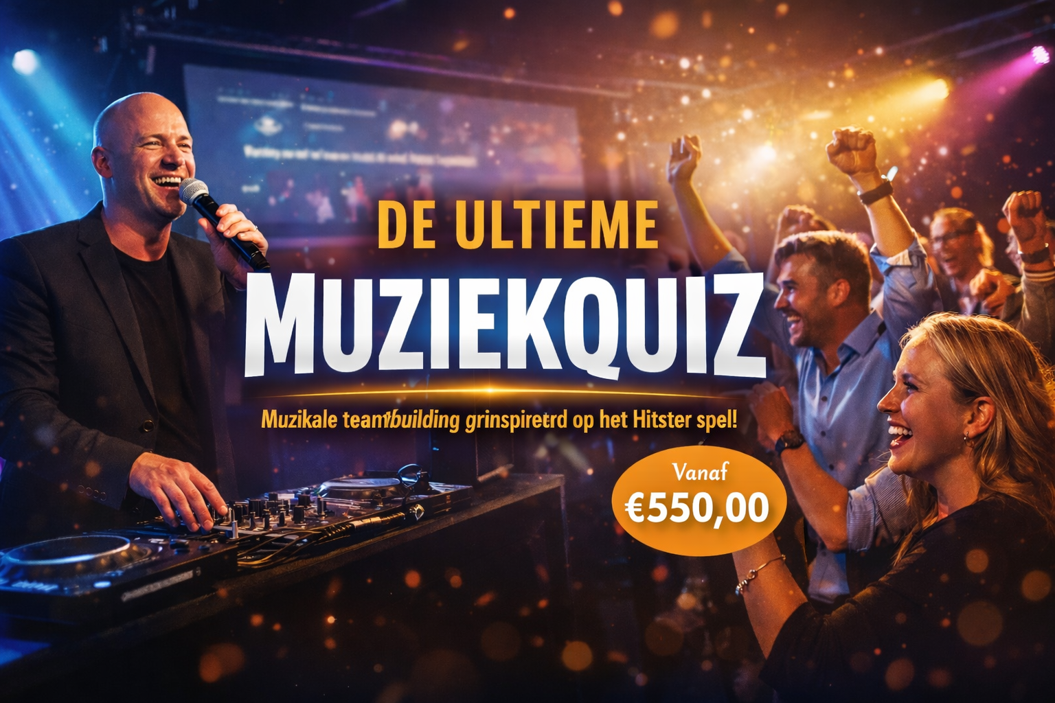 Bedrijfsuitje met muziekquiz? Ontdek de Hitster Show